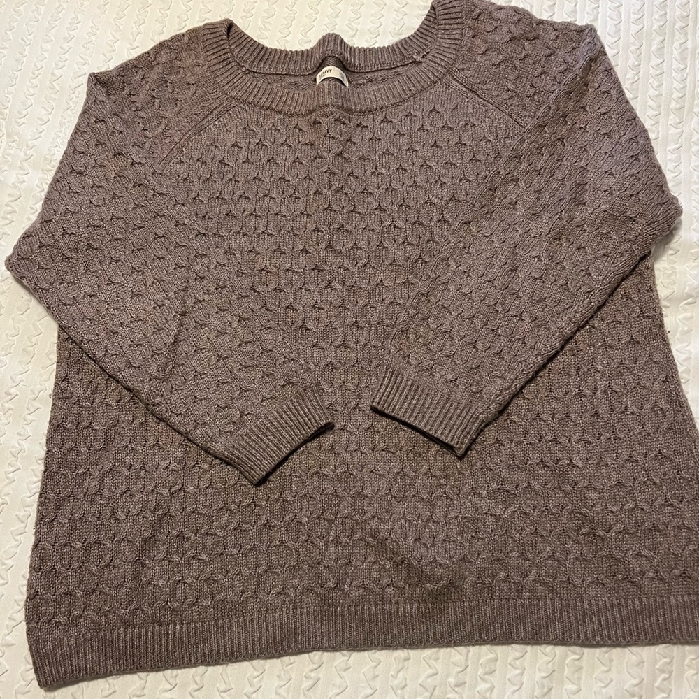 Cozy taupe crewneck sweater XXL